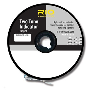 RIO Two Tone Indicator Tippet Material Black White RIO Two Tone Indicator Tippet Material Black White